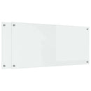 Køkkenbacksplash 2 pcs Transparent 110 x 50 cm hærdet glas