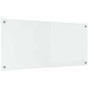 Køkkenbacksplash 2 pcs Transparent 110 x 50 cm hærdet glas