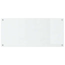 Køkkenbacksplash 2 pcs Transparent 110 x 50 cm hærdet glas