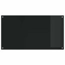 Køkkenbacksplash 2 pcs Sort 110 x 60 cm hærdet glas