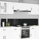 Køkkenbacksplash 2 pcs Sort 120 x 40 cm hærdet glas