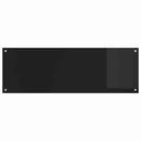 Køkkenbacksplash 2 pcs Sort 120 x 40 cm hærdet glas