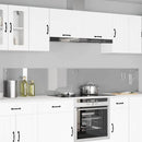 Køkkenbacksplash 2 pcs Lysegrå 120 x 40 cm hærdet glas