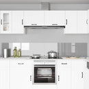 Køkkenbacksplash 2 pcs Lysegrå 120 x 40 cm hærdet glas