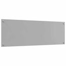 Køkkenbacksplash 2 pcs Lysegrå 120 x 40 cm hærdet glas