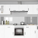 Køkkenbacksplash 2 pcs Lysegrå 120 x 50 cm hærdet glas