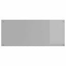 Køkkenbacksplash 2 pcs Lysegrå 120 x 50 cm hærdet glas