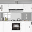 Køkkenbacksplash 2 pcs Lysegrå 120 x 60 cm hærdet glas