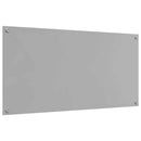 Køkkenbacksplash 2 pcs Lysegrå 120 x 60 cm hærdet glas