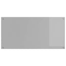 Køkkenbacksplash 2 pcs Lysegrå 120 x 60 cm hærdet glas