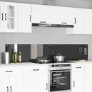 Køkkenbacksplash 2 pcs Mørkegrå 110 x 40 cm hærdet glas
