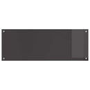Køkkenbacksplash 2 pcs Mørkegrå 110 x 40 cm hærdet glas
