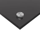 Køkkenbacksplash 2 pcs Mørkegrå 110 x 50 cm hærdet glas