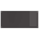 Køkkenbacksplash 2 pcs Mørkegrå 110 x 50 cm hærdet glas