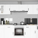 Køkkenbacksplash 2 pcs Mørkegrå 120 x 40 cm hærdet glas