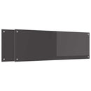 Køkkenbacksplash 2 pcs Mørkegrå 120 x 40 cm hærdet glas