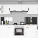 Køkkenbacksplash 2 pcs Mørkegrå 120 x 50 cm hærdet glas