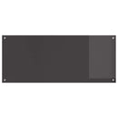 Køkkenbacksplash 2 pcs Mørkegrå 120 x 50 cm hærdet glas