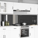 Køkkenbacksplash 2 pcs Mørkegrå 120 x 60 cm hærdet glas