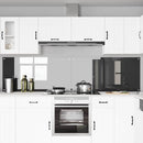 Køkkenbacksplash 2 pcs Mørkegrå 120 x 60 cm hærdet glas