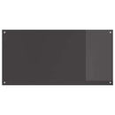 Køkkenbacksplash 2 pcs Mørkegrå 120 x 60 cm hærdet glas