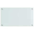 Køkkenbacksplash 2 pcs Hvid 70 x 40 cm hærdet glas
