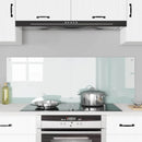 Køkkenbacksplash 2 pcs Hvid 70 x 50 cm hærdet glas