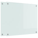 Køkkenbacksplash 2 pcs Hvid 70 x 60 cm hærdet glas
