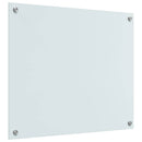 Køkkenbacksplash 2 pcs Hvid 70 x 60 cm hærdet glas