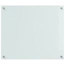 Køkkenbacksplash 2 pcs Hvid 70 x 60 cm hærdet glas