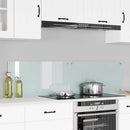 Køkkenbacksplash 2 pcs Hvid 80 x 40 cm hærdet glas