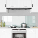 Køkkenbacksplash 2 pcs Hvid 80 x 50 cm hærdet glas