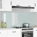 Køkkenbacksplash 2 pcs Hvid 80 x 60 cm hærdet glas