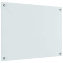 Køkkenbacksplash 2 pcs Hvid 80 x 60 cm hærdet glas