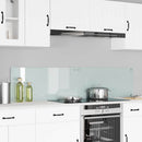 Køkkenbacksplash 2 pcs Hvid 90 x 40 cm hærdet glas