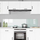 Køkkenbacksplash 2 pcs Hvid 90 x 40 cm hærdet glas