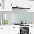Køkkenbacksplash 2 pcs Hvid 90 x 50 cm hærdet glas