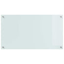 Køkkenbacksplash 2 pcs Hvid 90 x 50 cm hærdet glas