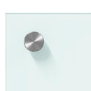 Køkkenbacksplash 2 pcs Hvid 90 x 60 cm hærdet glas