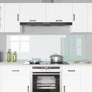 Køkkenbacksplash 2 pcs Hvid 90 x 60 cm hærdet glas