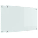 Køkkenbacksplash 2 pcs Hvid 90 x 60 cm hærdet glas