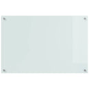 Køkkenbacksplash 2 pcs Hvid 90 x 60 cm hærdet glas