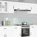 Køkkenbacksplash 2 pcs Hvid 100 x 40 cm hærdet glas