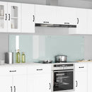 Køkkenbacksplash 2 pcs Hvid 100 x 60 cm hærdet glas