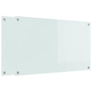 Køkkenbacksplash 2 pcs Hvid 100 x 60 cm hærdet glas