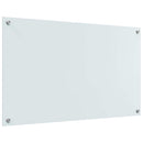 Køkkenbacksplash 2 pcs Hvid 100 x 60 cm hærdet glas