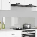 Køkkenbacksplash 2 pcs Transparent 70 x 40 cm hærdet glas
