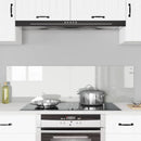 Køkkenbacksplash 2 pcs Transparent 70 x 40 cm hærdet glas