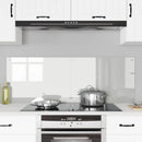 Køkkenbacksplash 2 pcs Transparent 70 x 50 cm hærdet glas