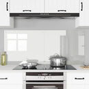Køkkenbacksplash 2 pcs Transparent 70 x 60 cm hærdet glas